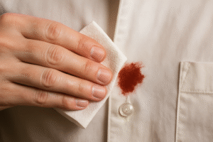 blotting-blood-stain-paper-towel