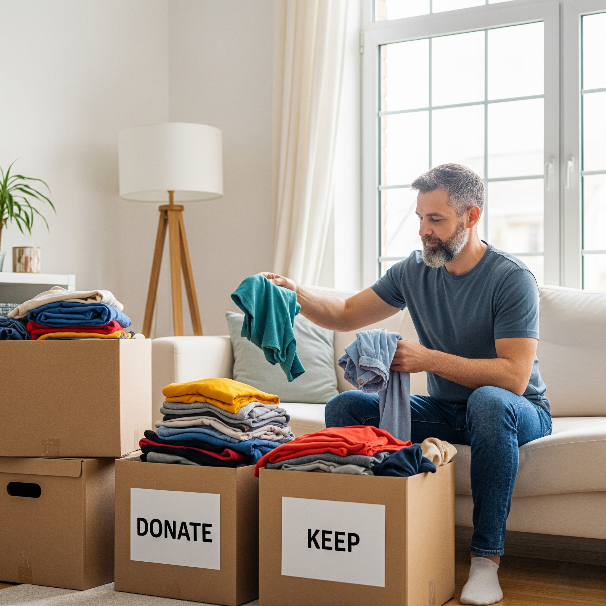 clothing-decluttering-sorting-for-donation