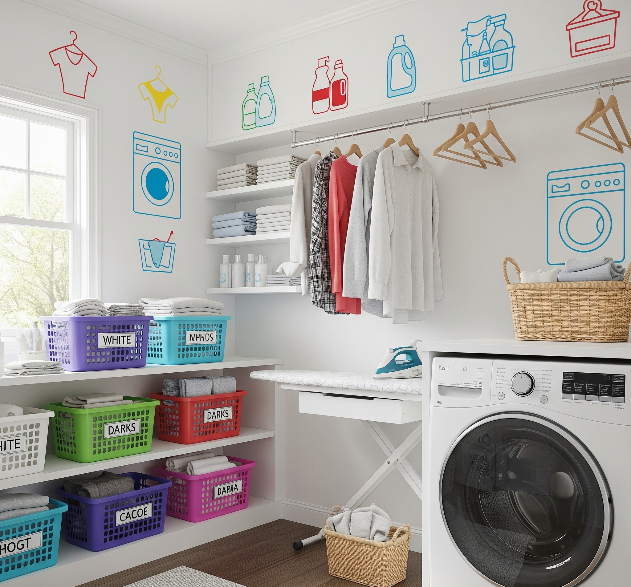 faq-laundry-room-organization-illustration-helpful-tips
