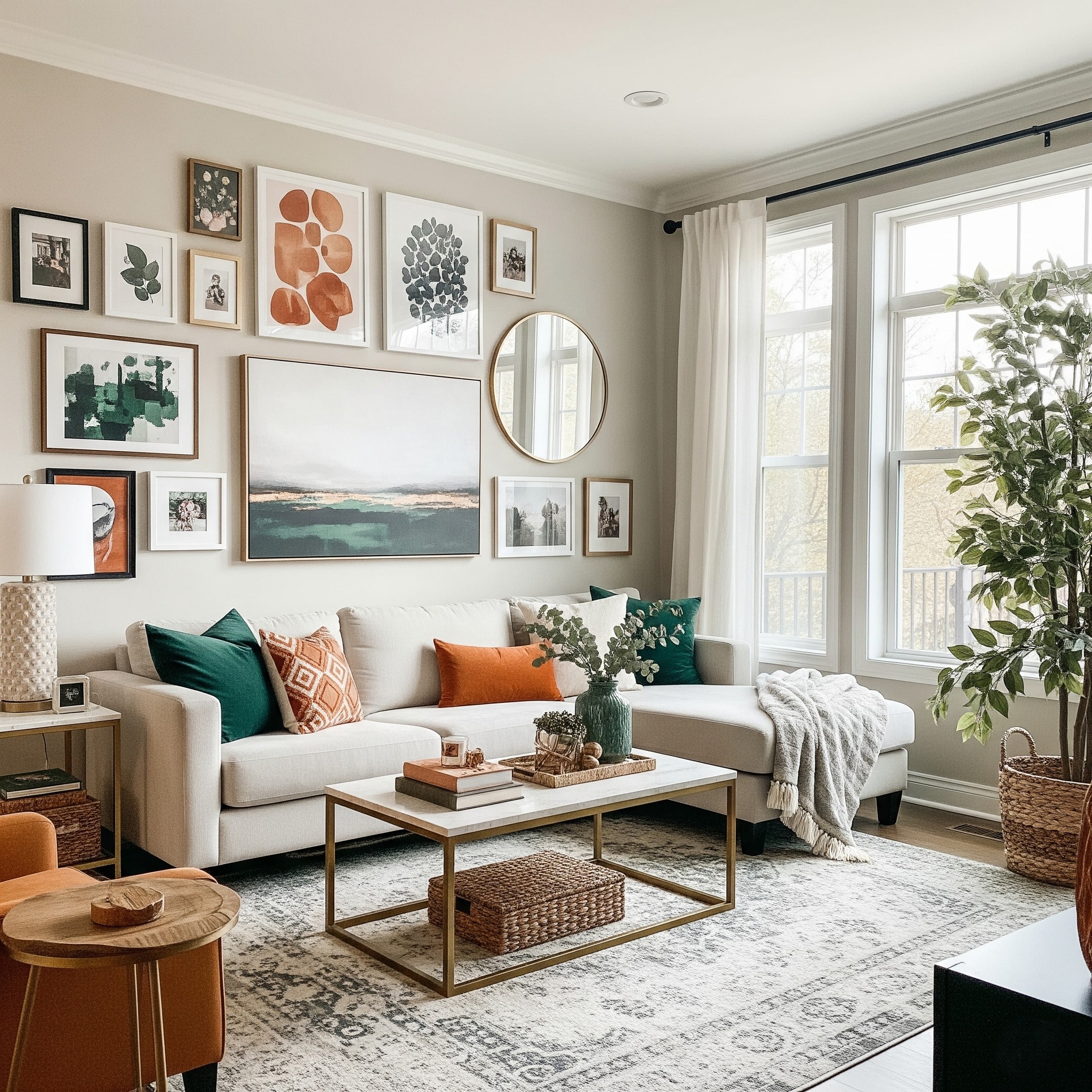 Creative Wall Art Ideas for Living Rooms