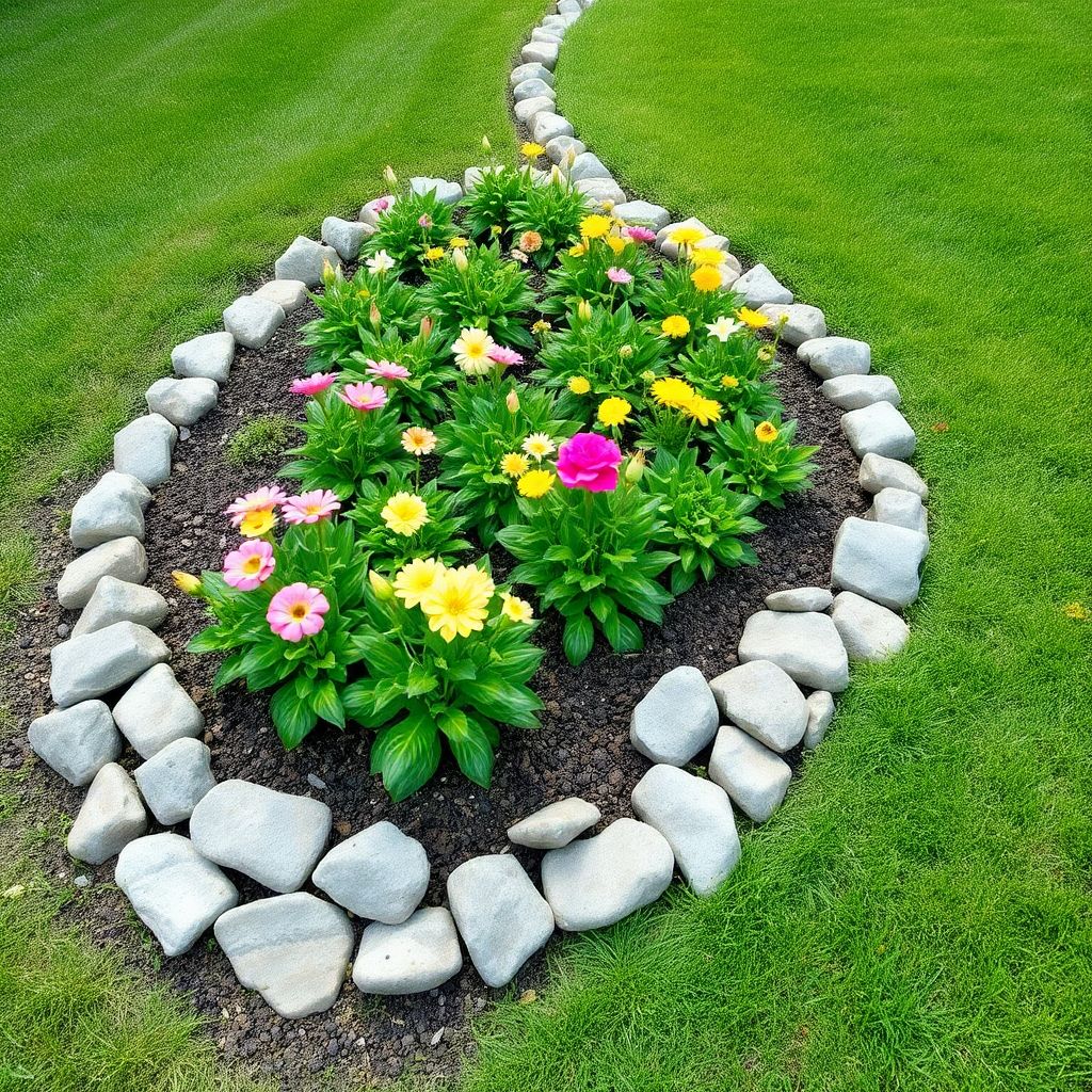 river-rock-border-garden-bed
