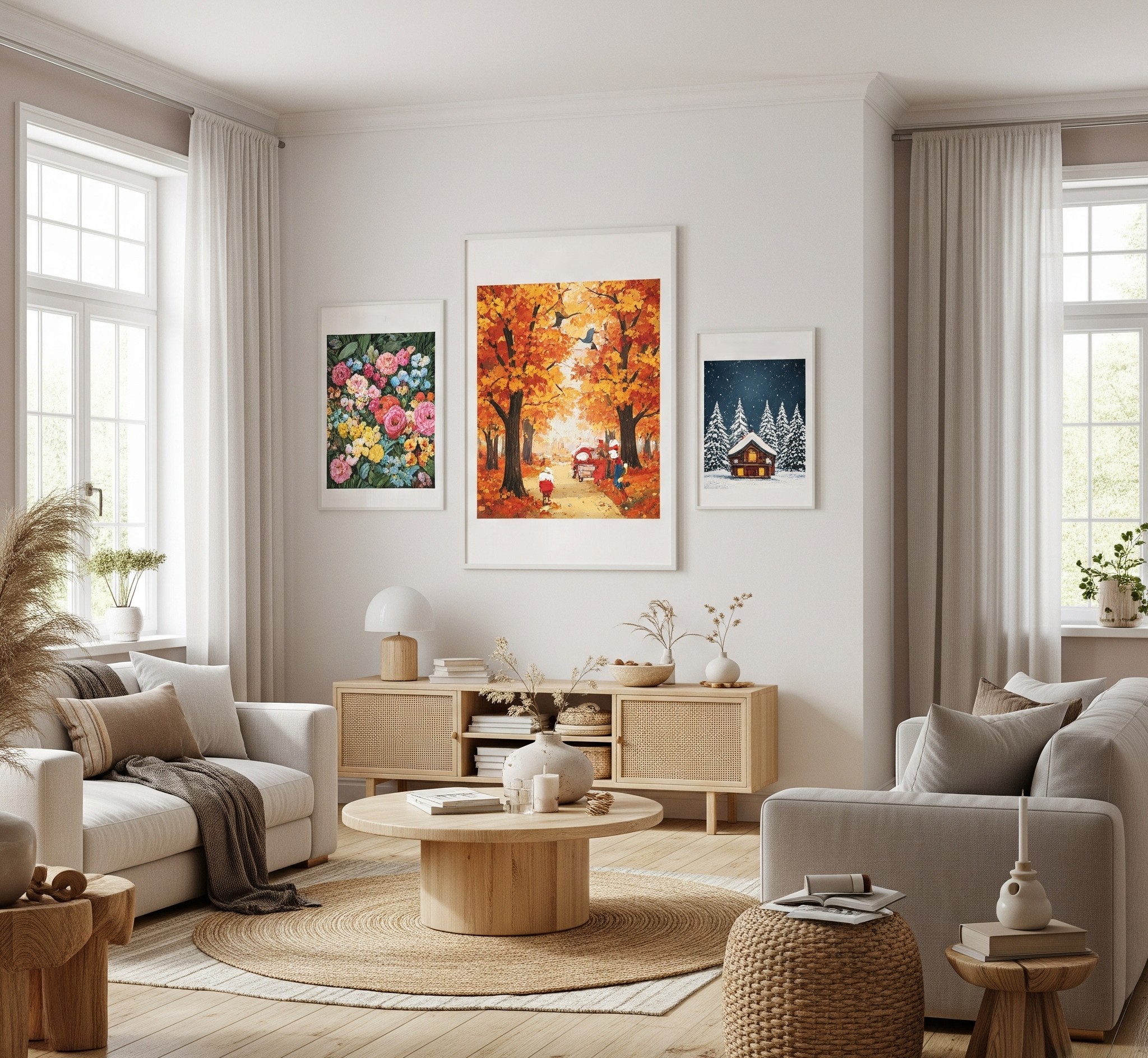 seasonal-rotating-wall-art-living-room