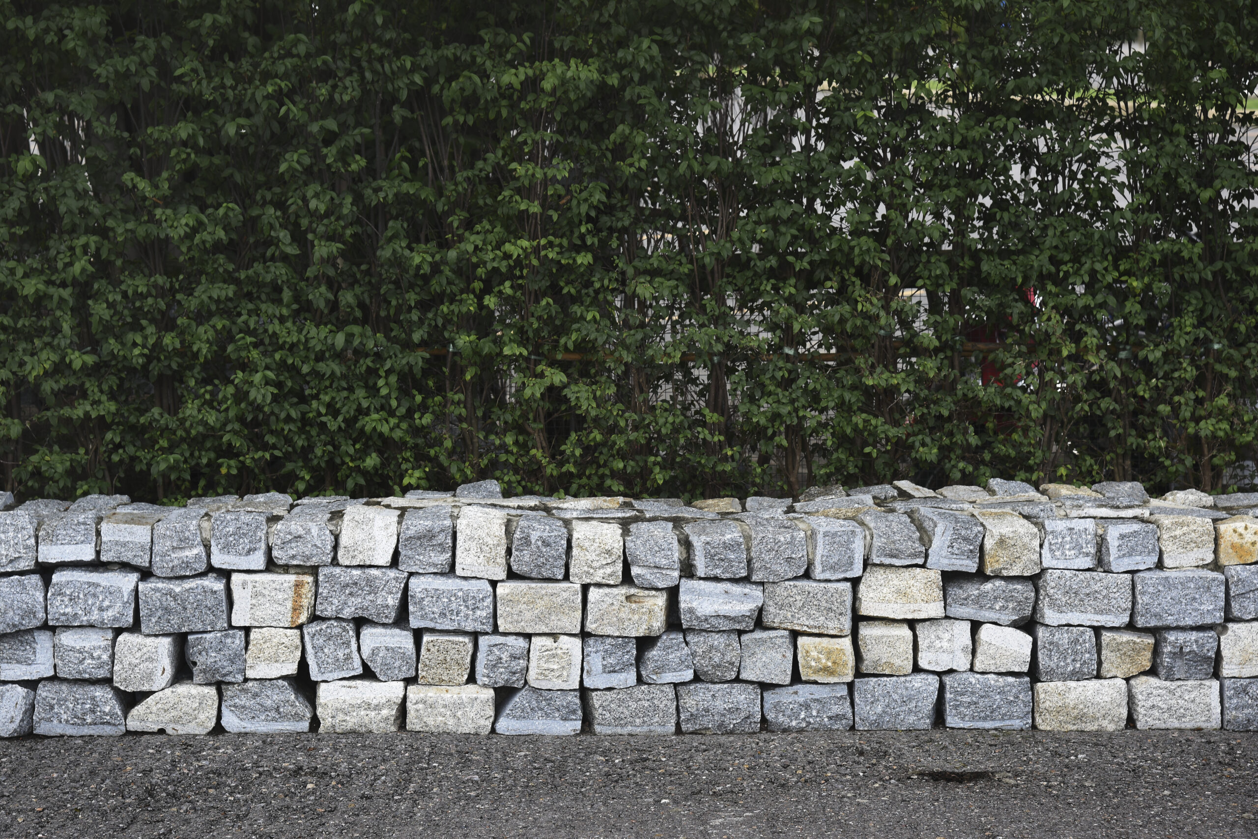 stone retaining wall
