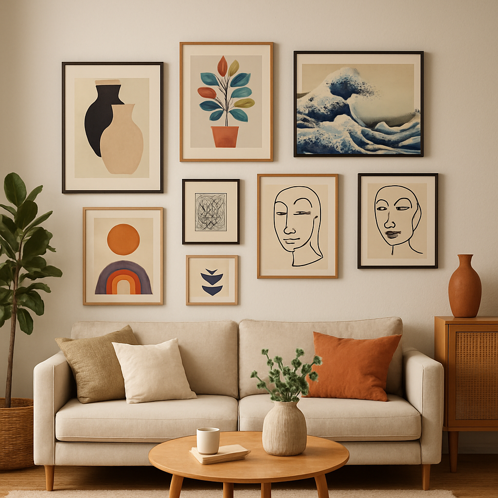 variety-of-wall-art-styles-living-room