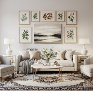 wall-art-arrangement-tips-living-room