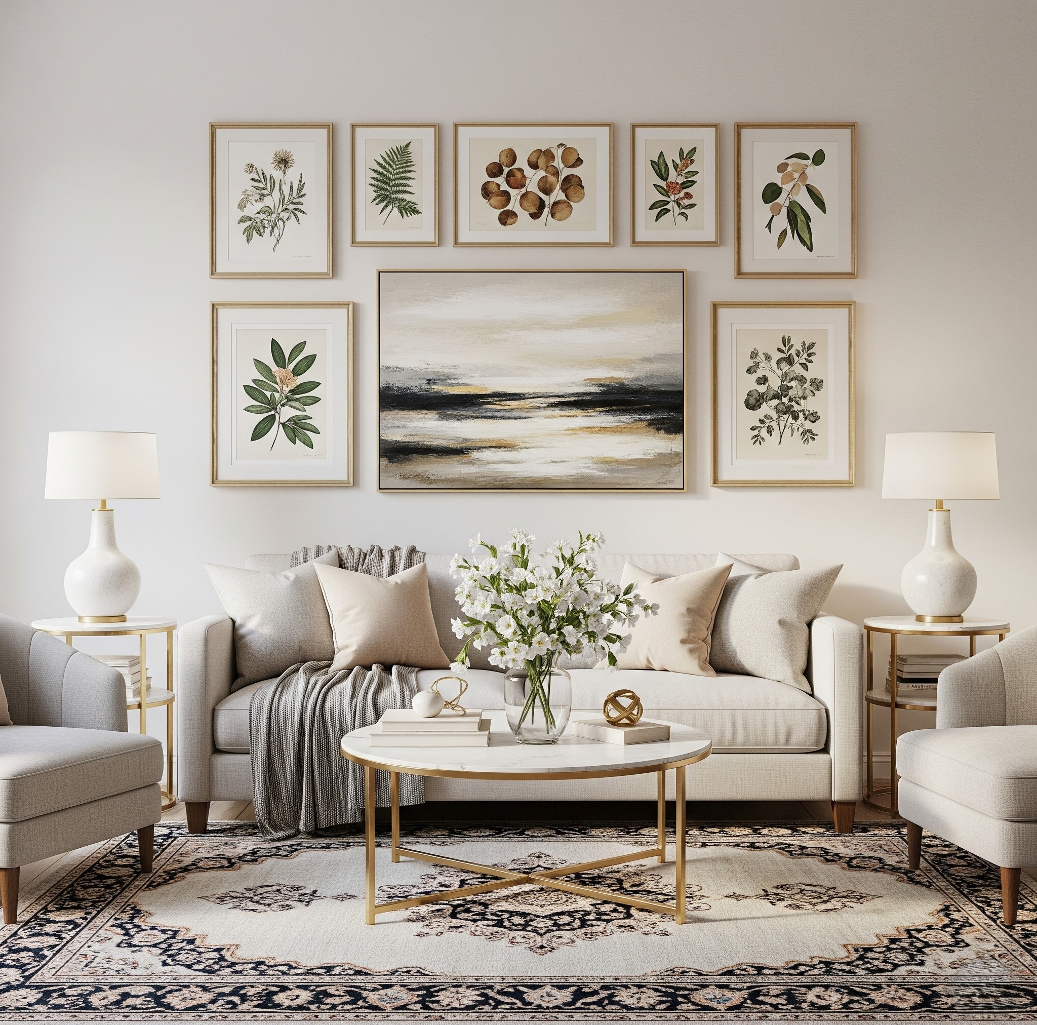 wall-art-arrangement-tips-living-room