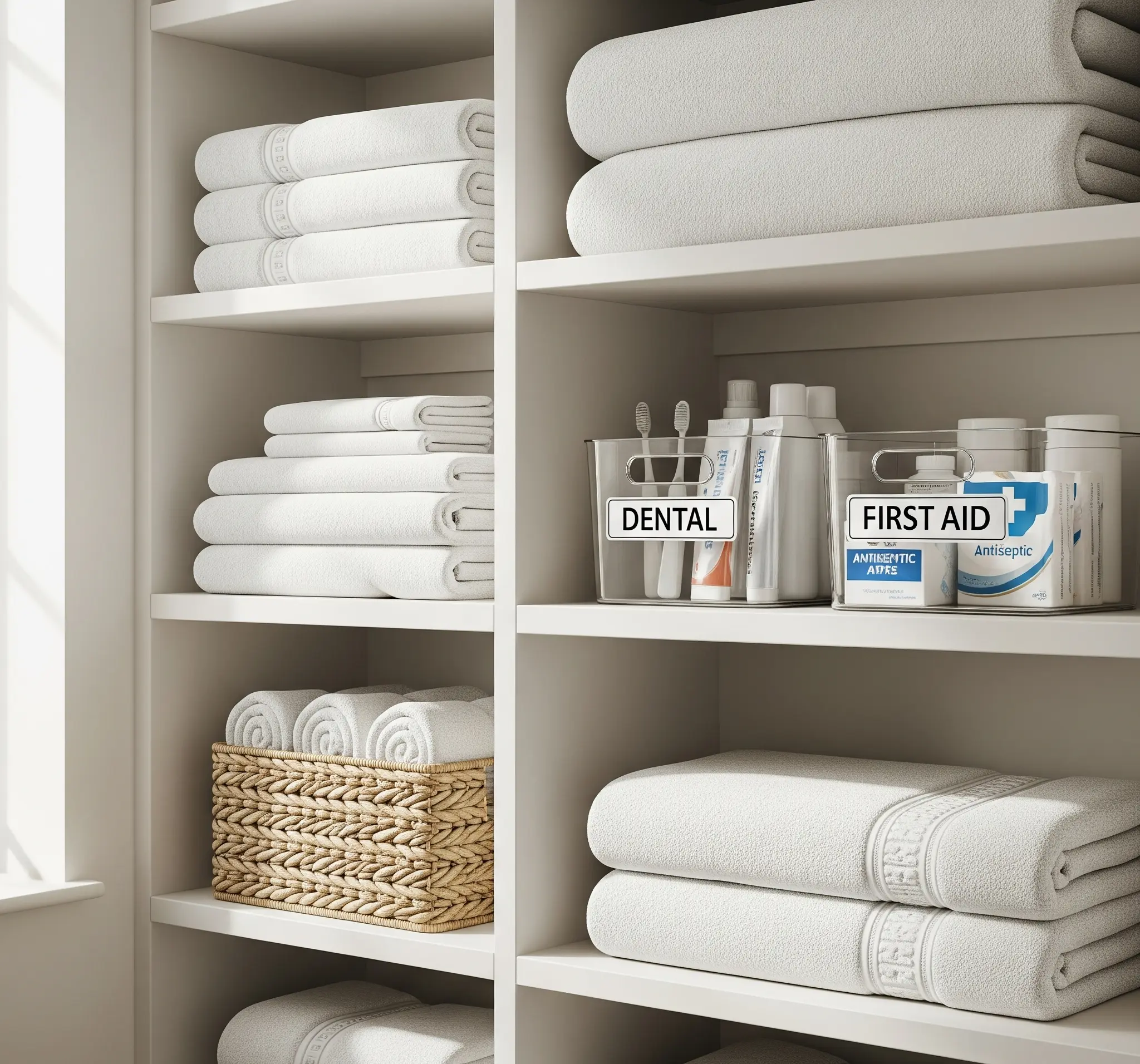 Bathroom Closet Shelves