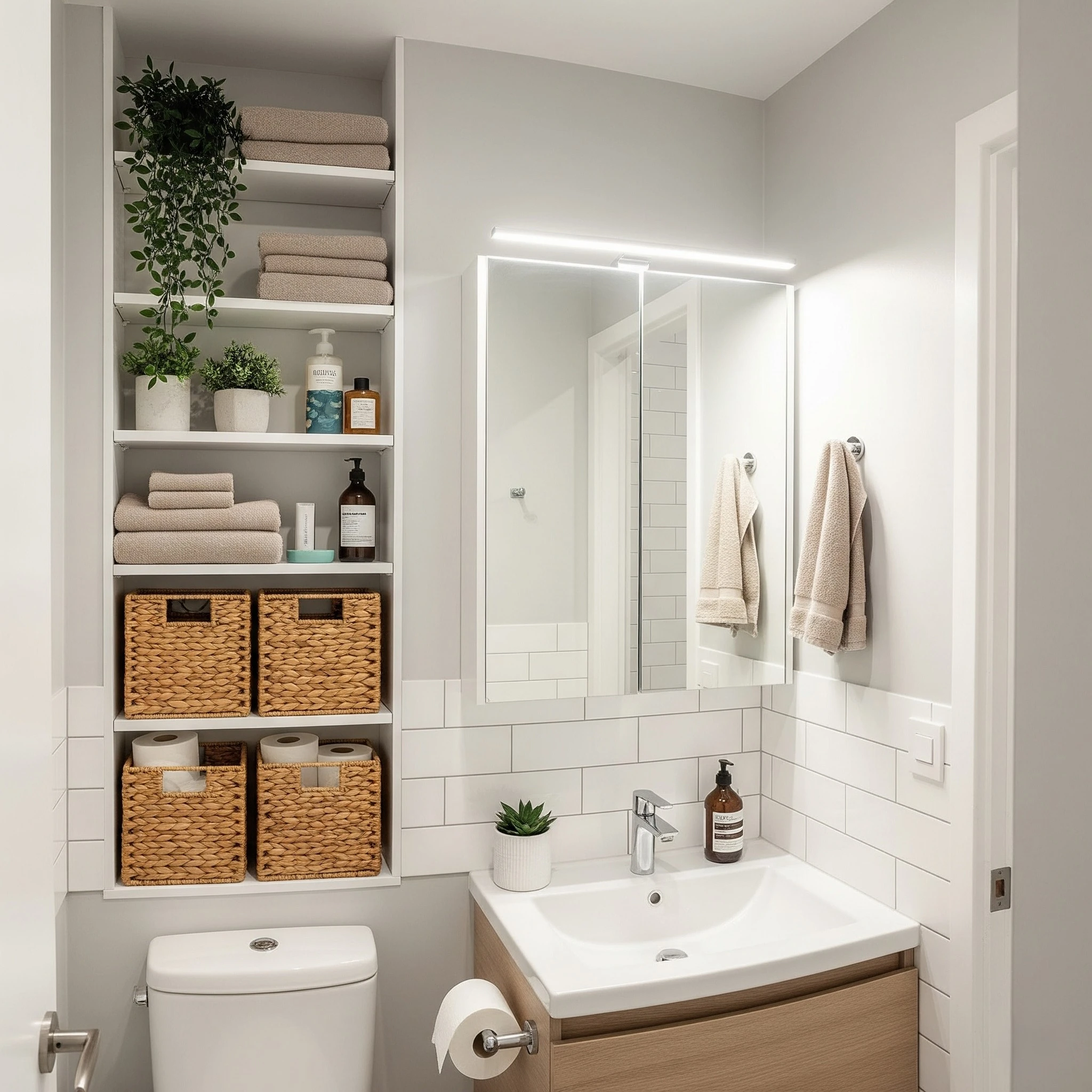 bathroom-closet-organization-tidy-linen-closet