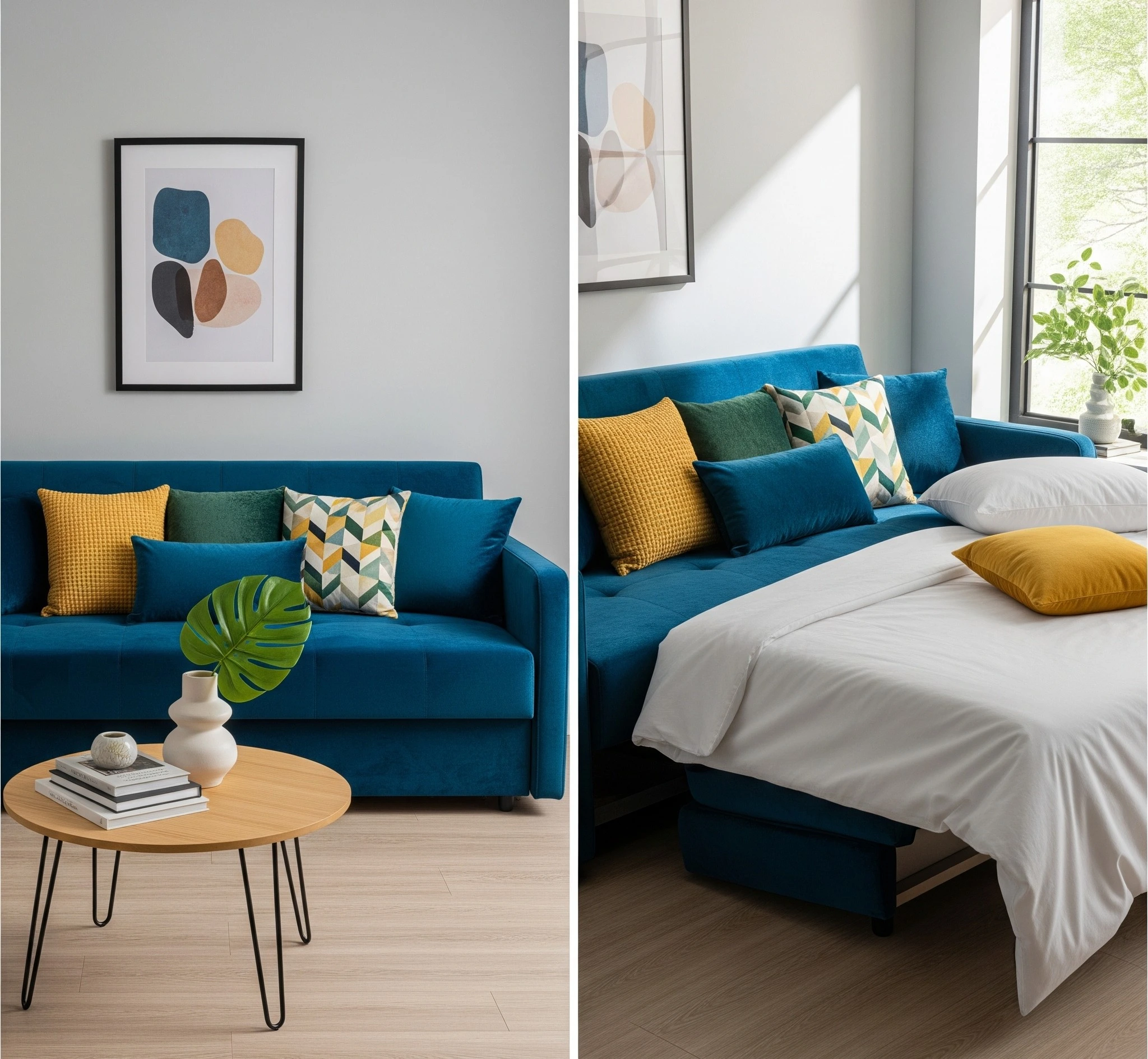 convertible-couch-with-pullout-bed-stylish-design