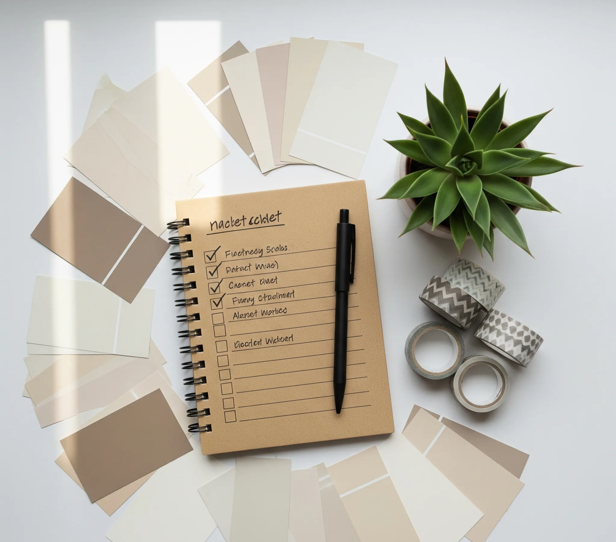 diy-projects-faqs-checklist-notebook-paint-swatches-planner