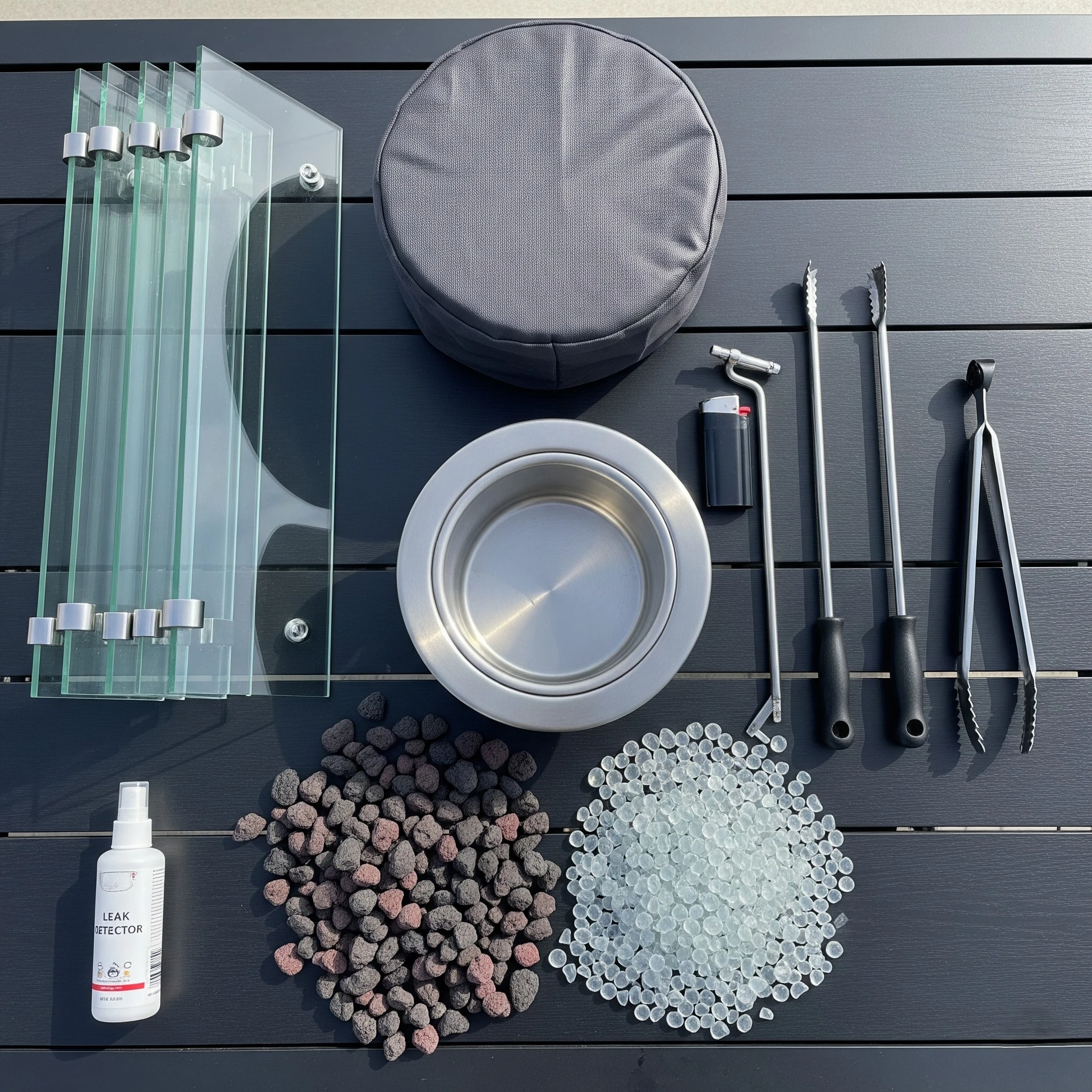 fire-pit-table-accessories-wind-guard-cover-fire-glass-tools