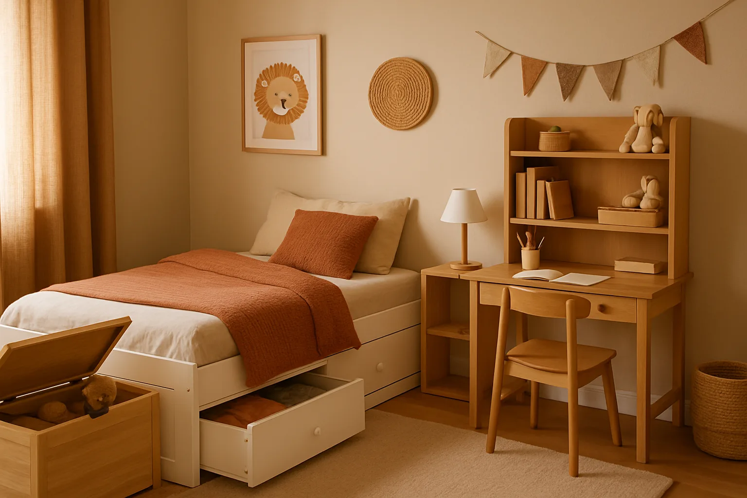 kids-bed-with-drawers-storage-bench-multipurpose-furniture