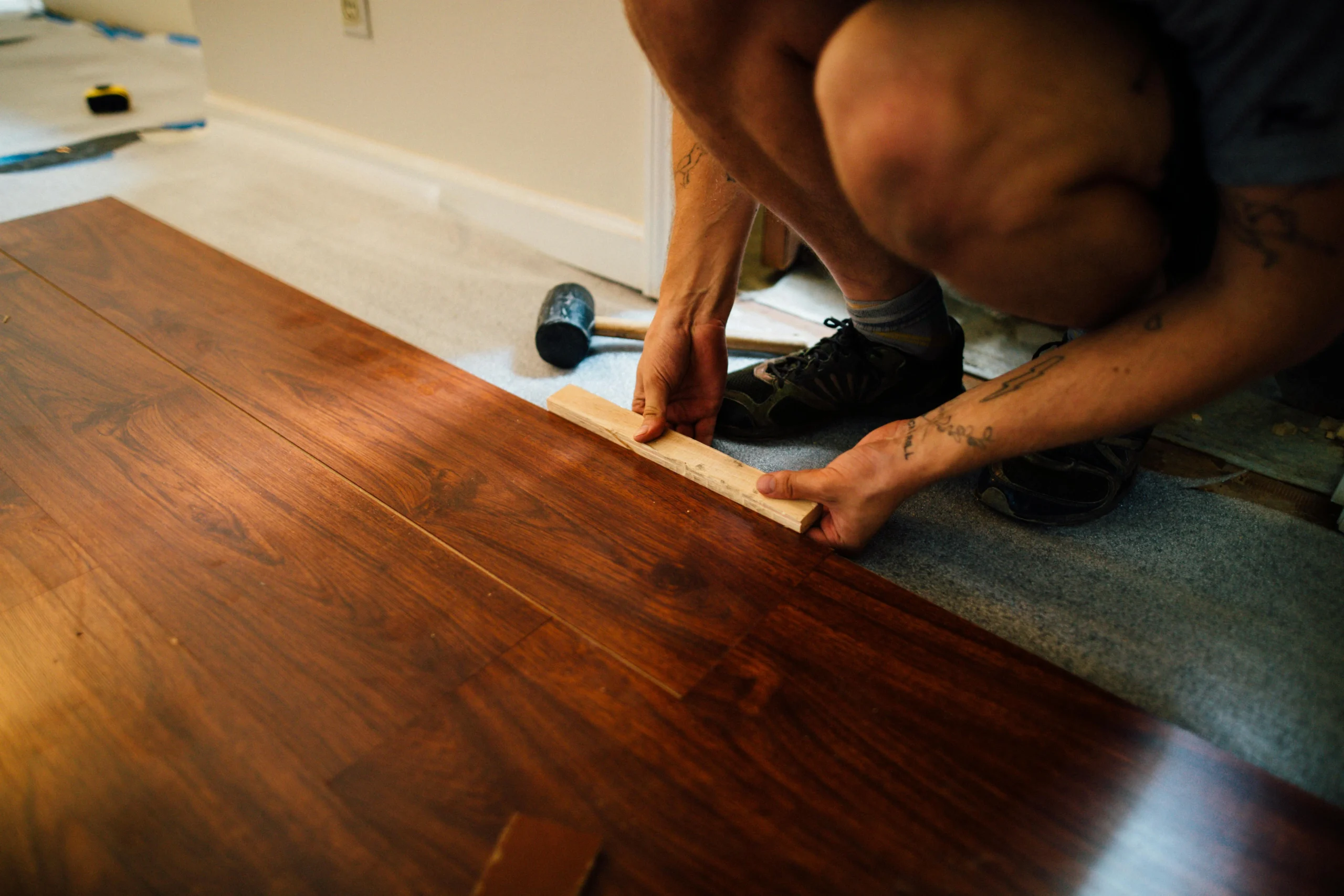 nail down wood floor installation DIY