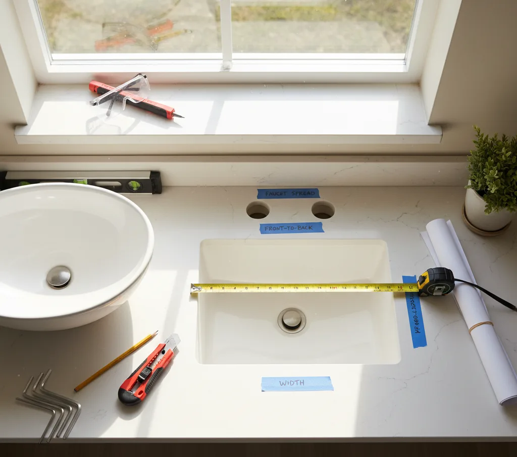 bathroom sink installation