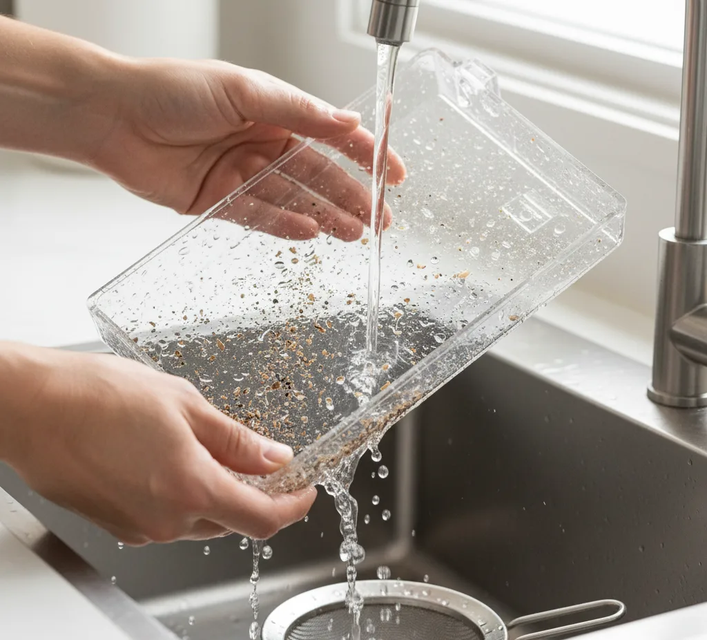 clean-window-bird-feeder-tray