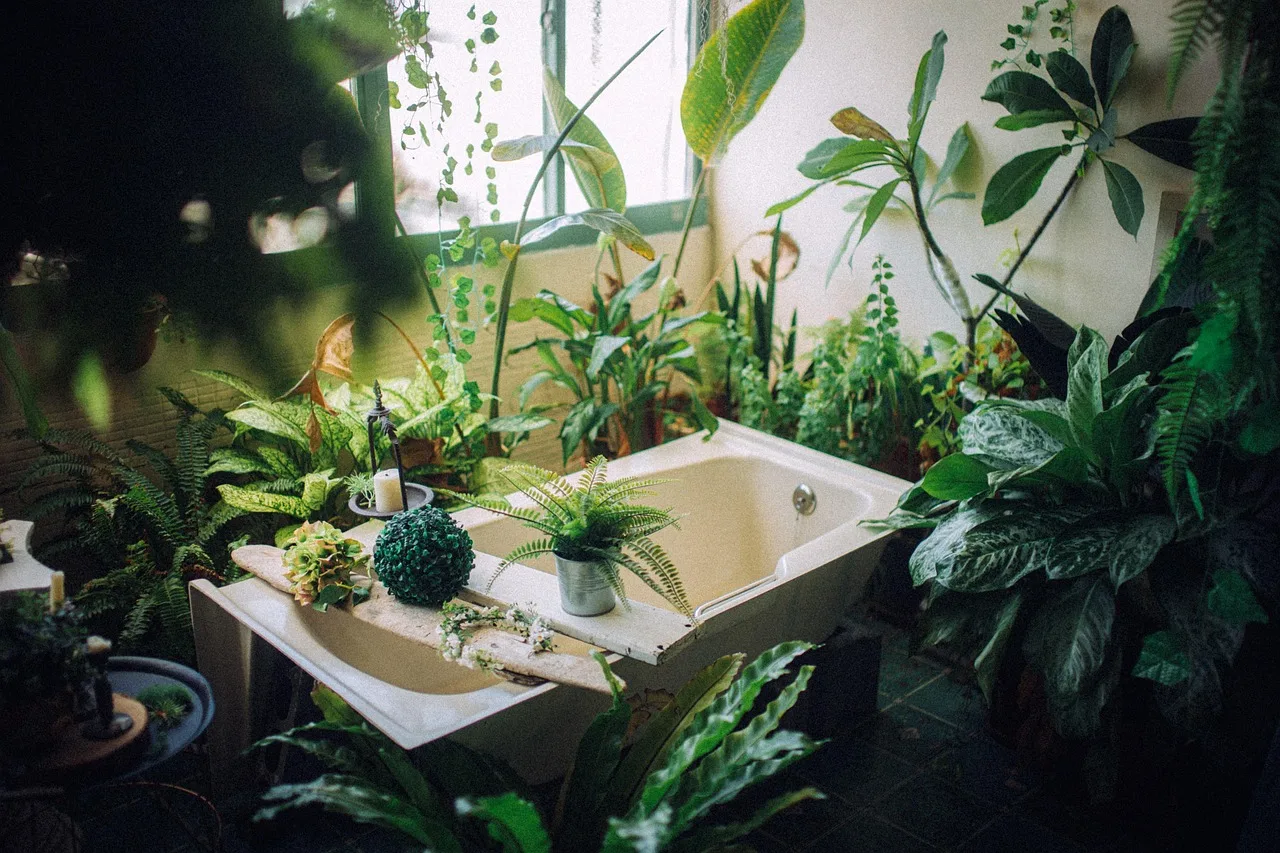 garden-tub-with-plants