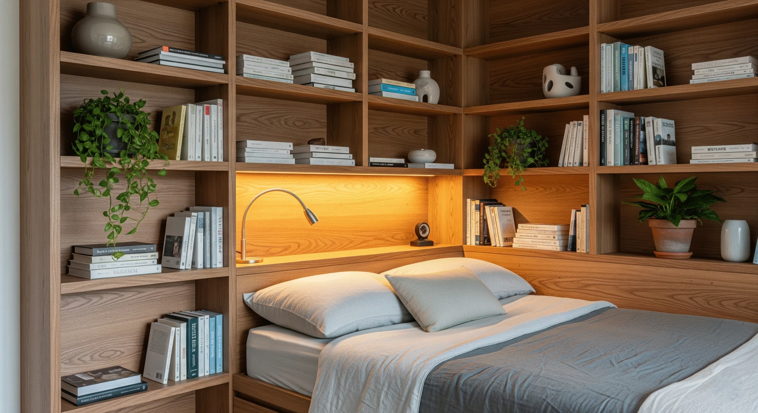 incorporating-built-in-shelves-around-corner-bed-storage-ideas