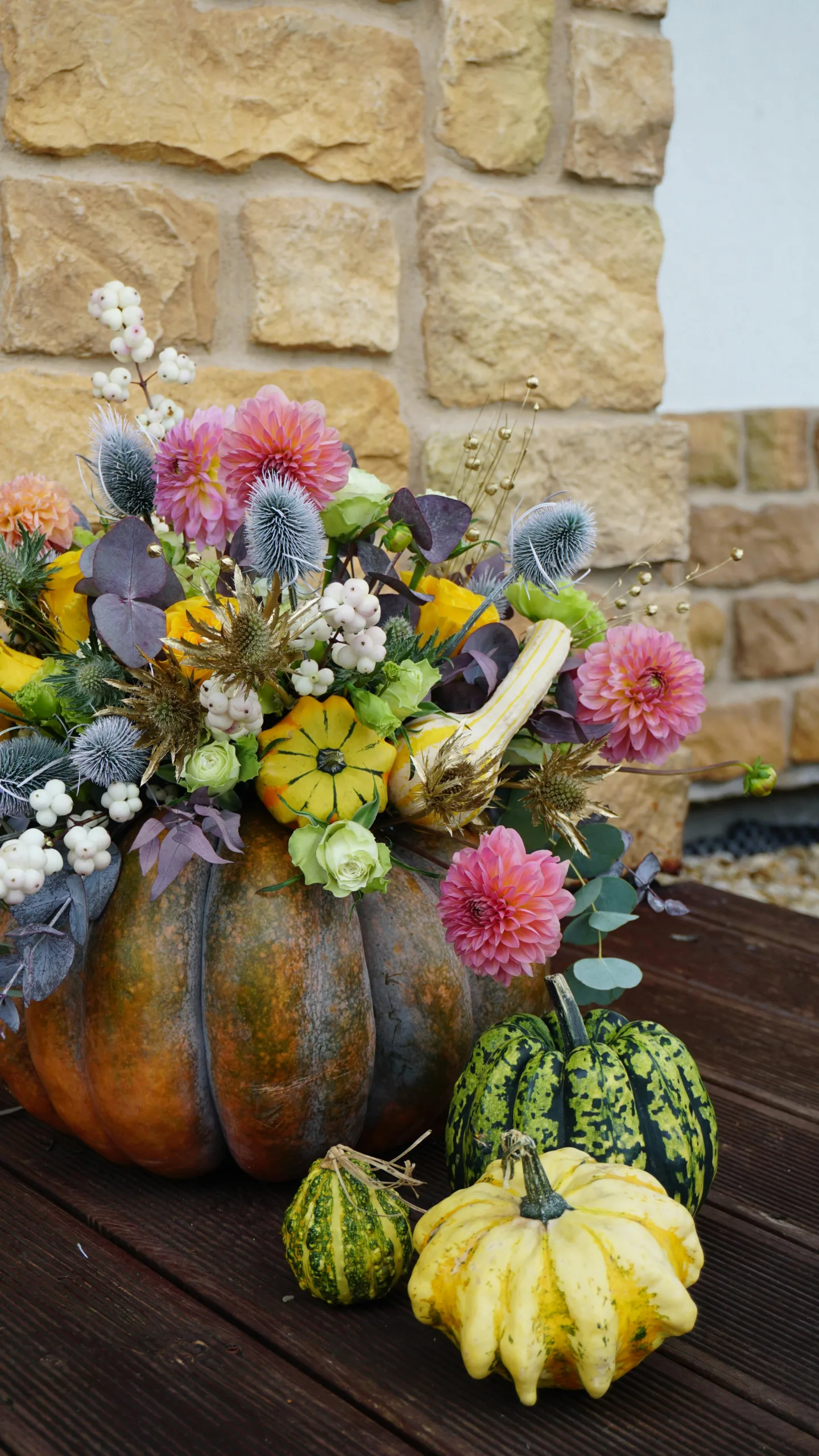 pumpkin floral arrangements