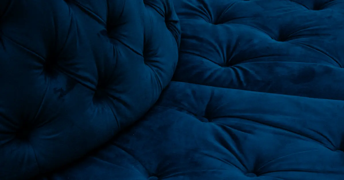 blue and white pillows