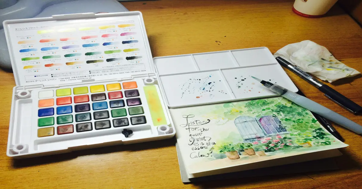 watercolour painting kit