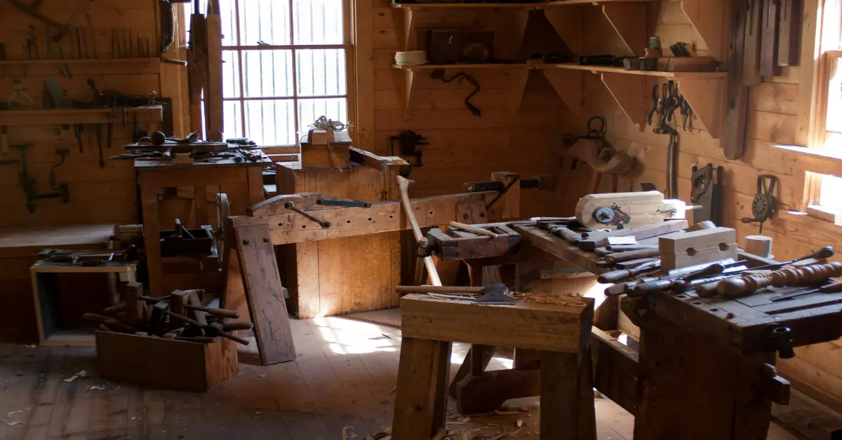 carpenter with tools