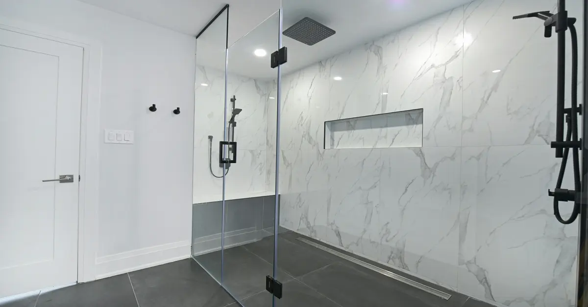 glass on tile