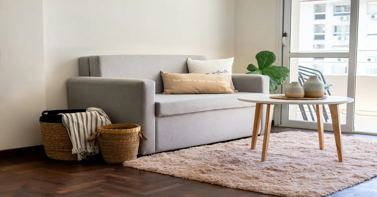 small sofa bed with storage