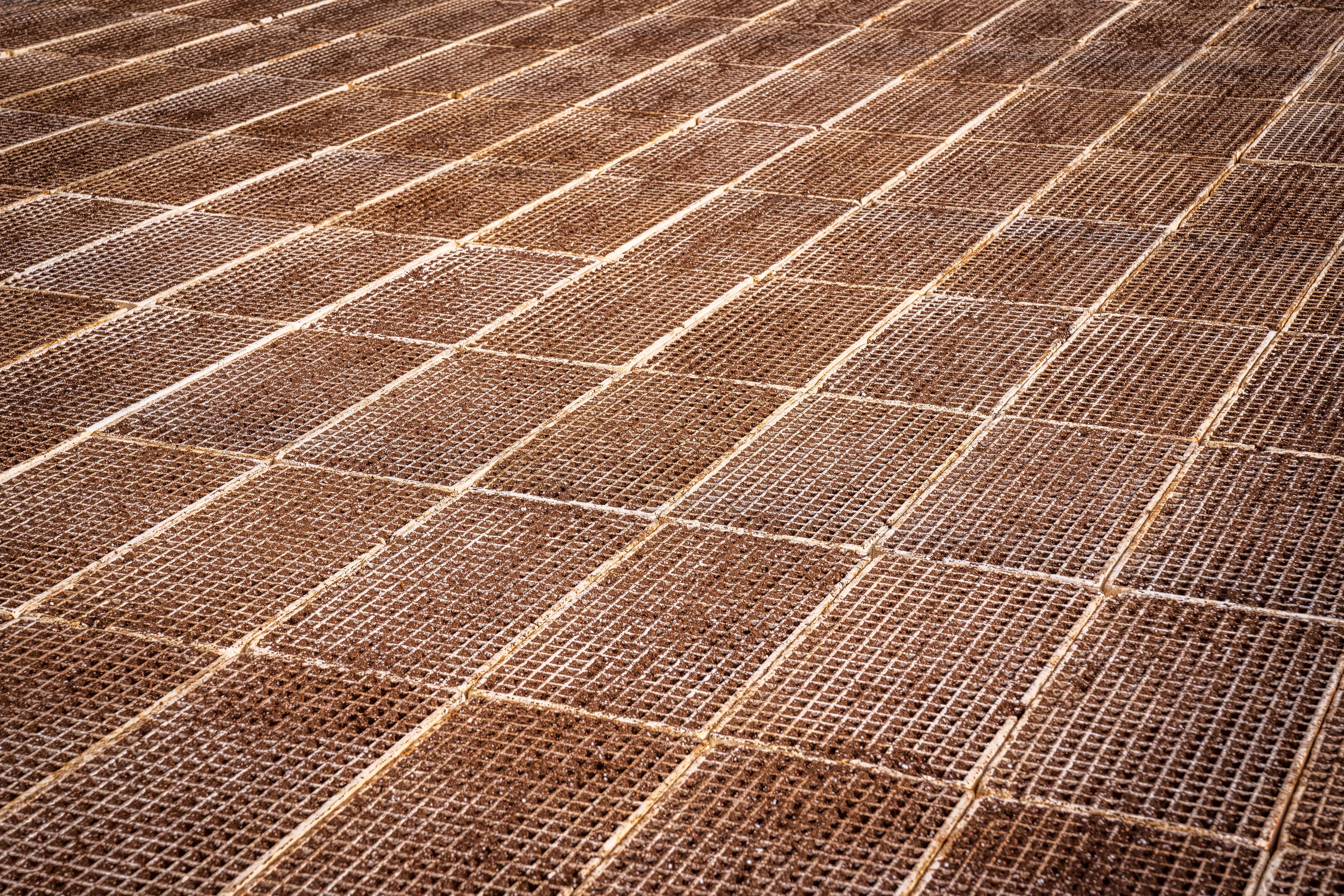 why make trims and doors satin paint Close-up view of textured steel mesh grid pattern. Ideal for construction industry concepts.
