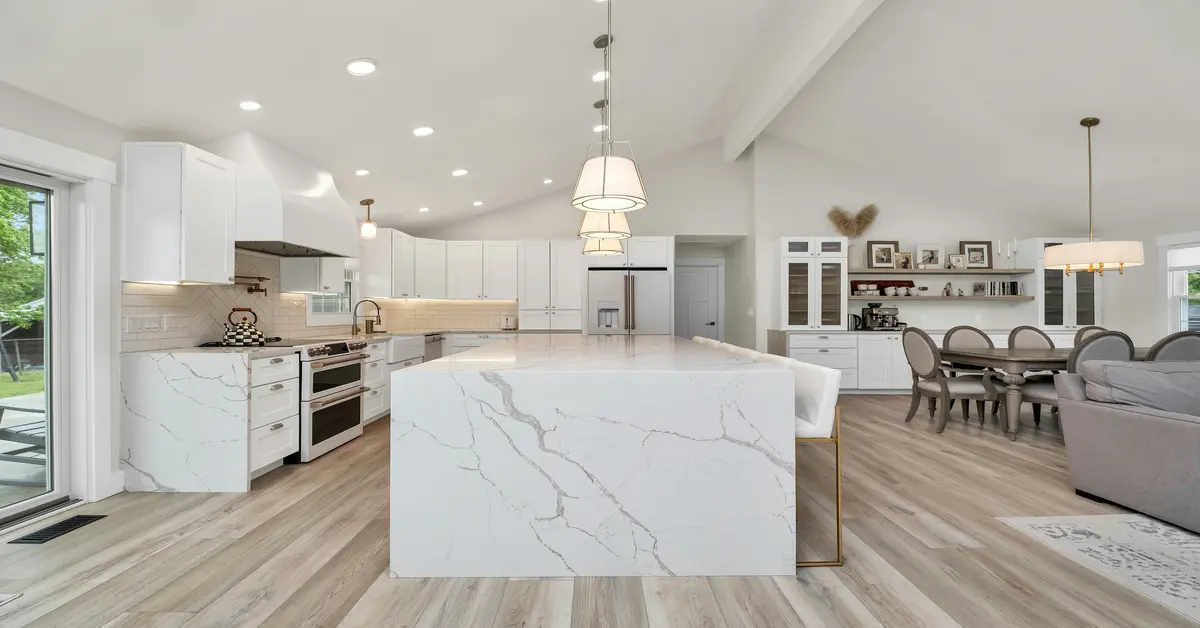 mid century modern kitchen island