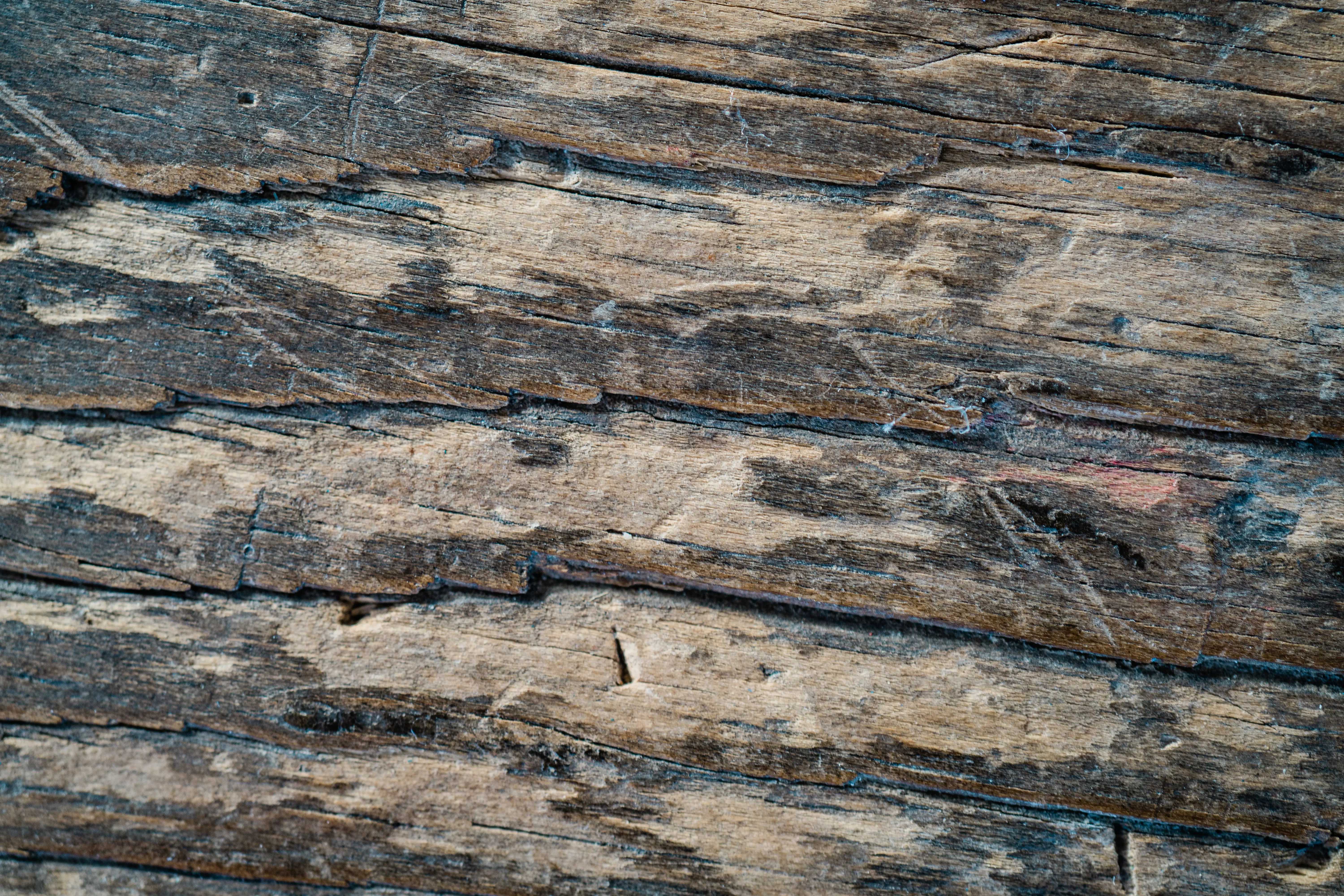 wooden plant planters Detailed close-up of an old, weathered wooden surface with visible texture.