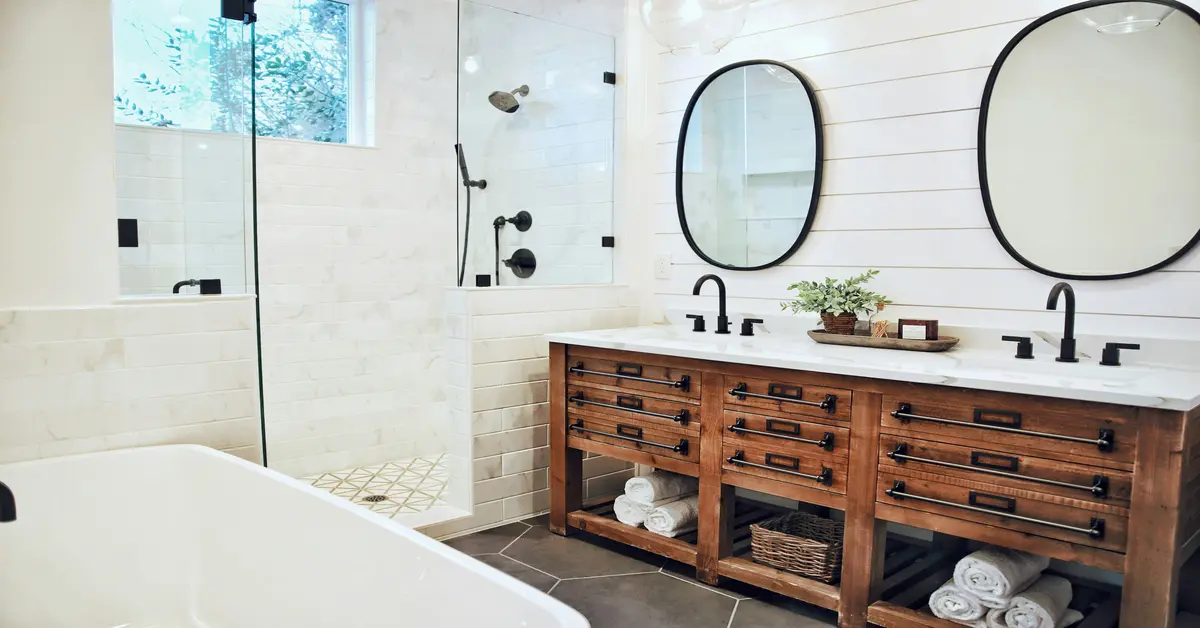wood bathroom vanities