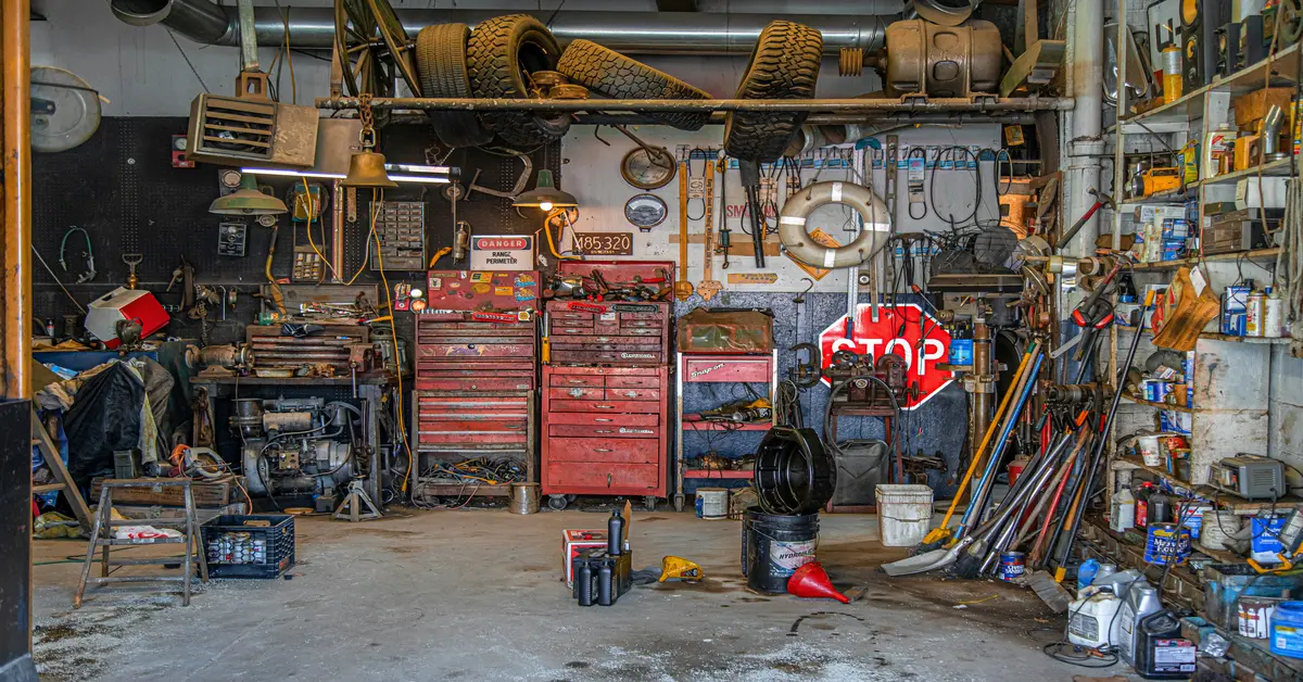 appliances in garage