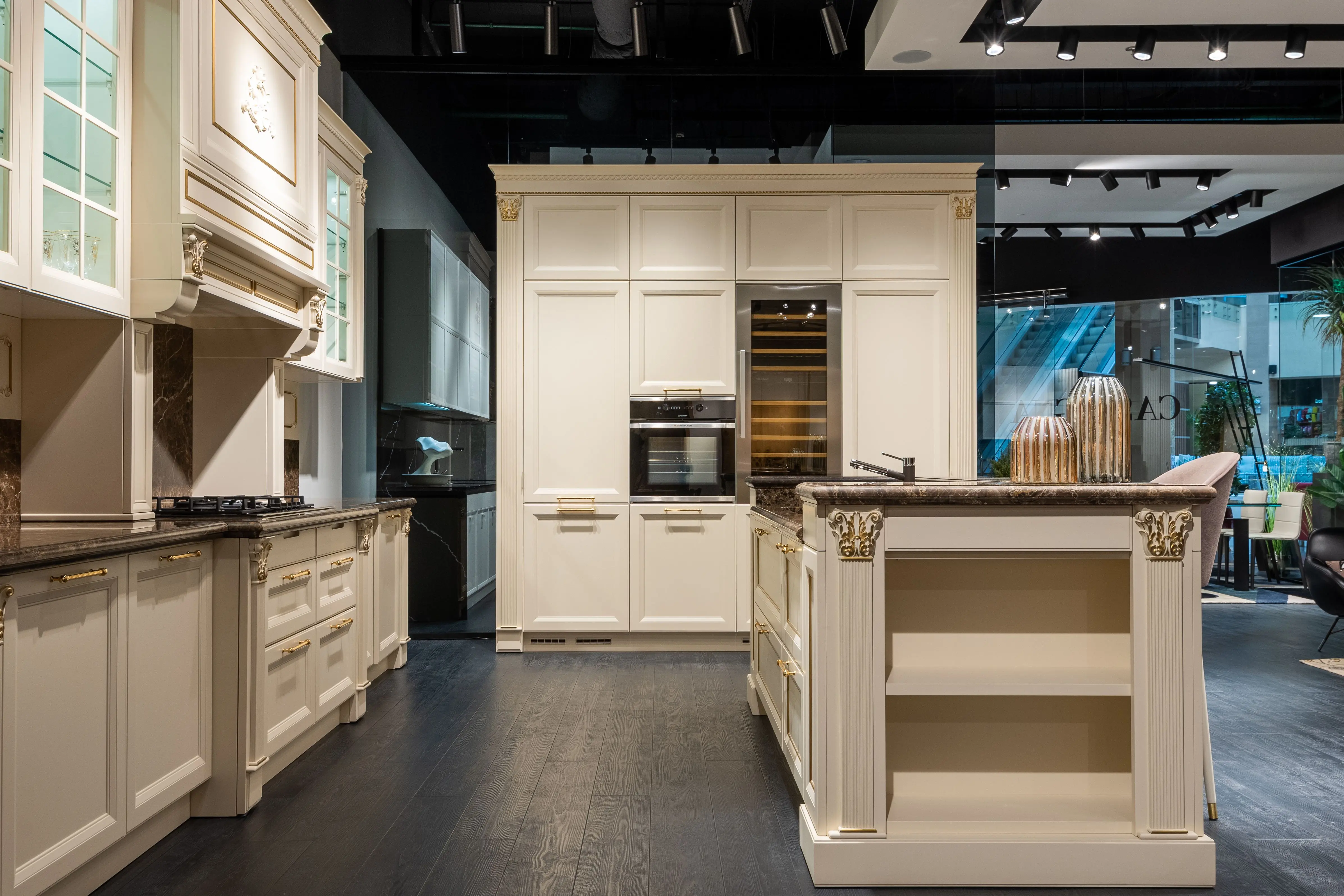 white shaker kitchen cabinets Contemporary stylish kitchen interior designed furnished with classy white units and counter in spacious modern apartment