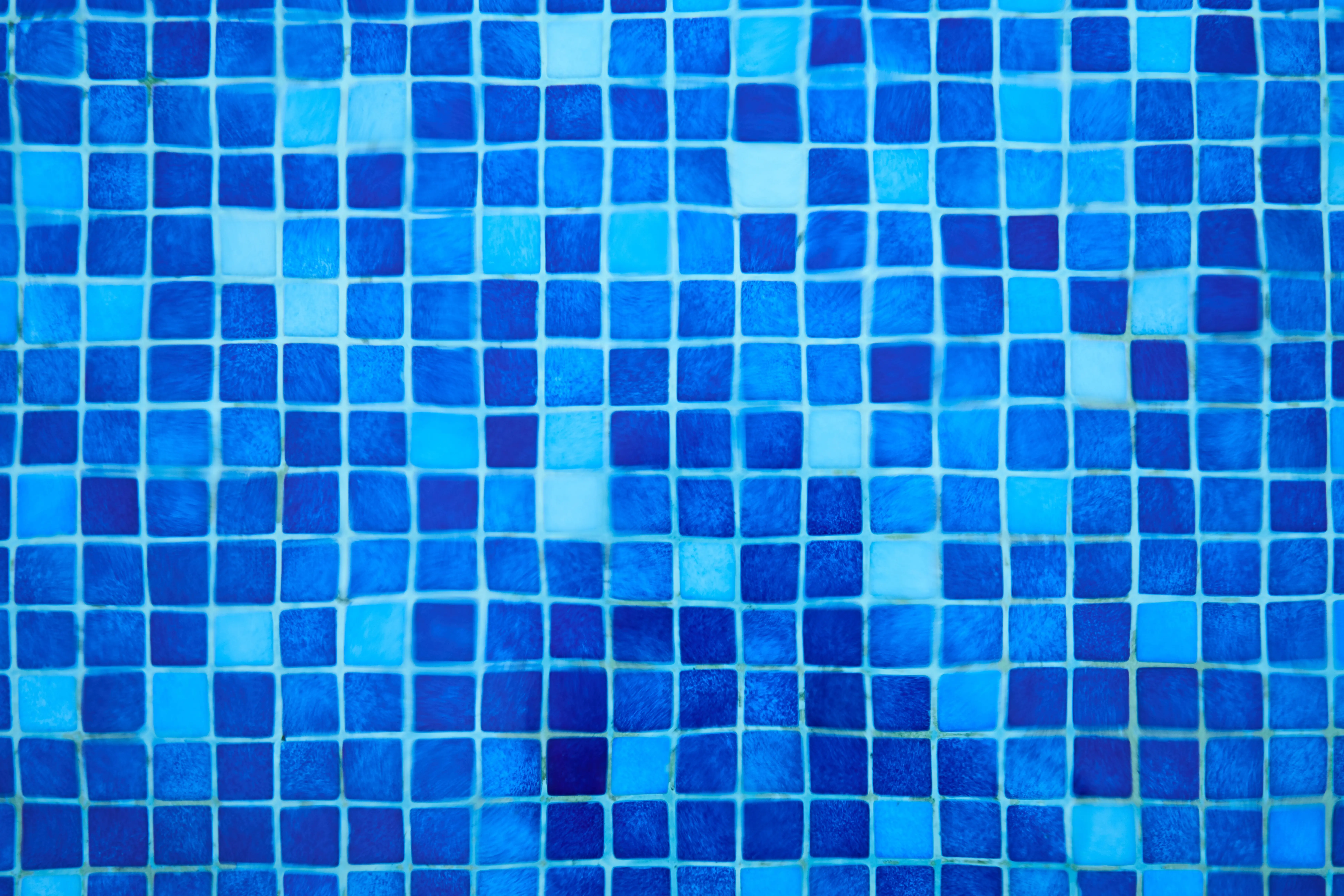 blue backsplash Close-up of a vibrant blue mosaic tile pattern, perfect for design and texture applications.