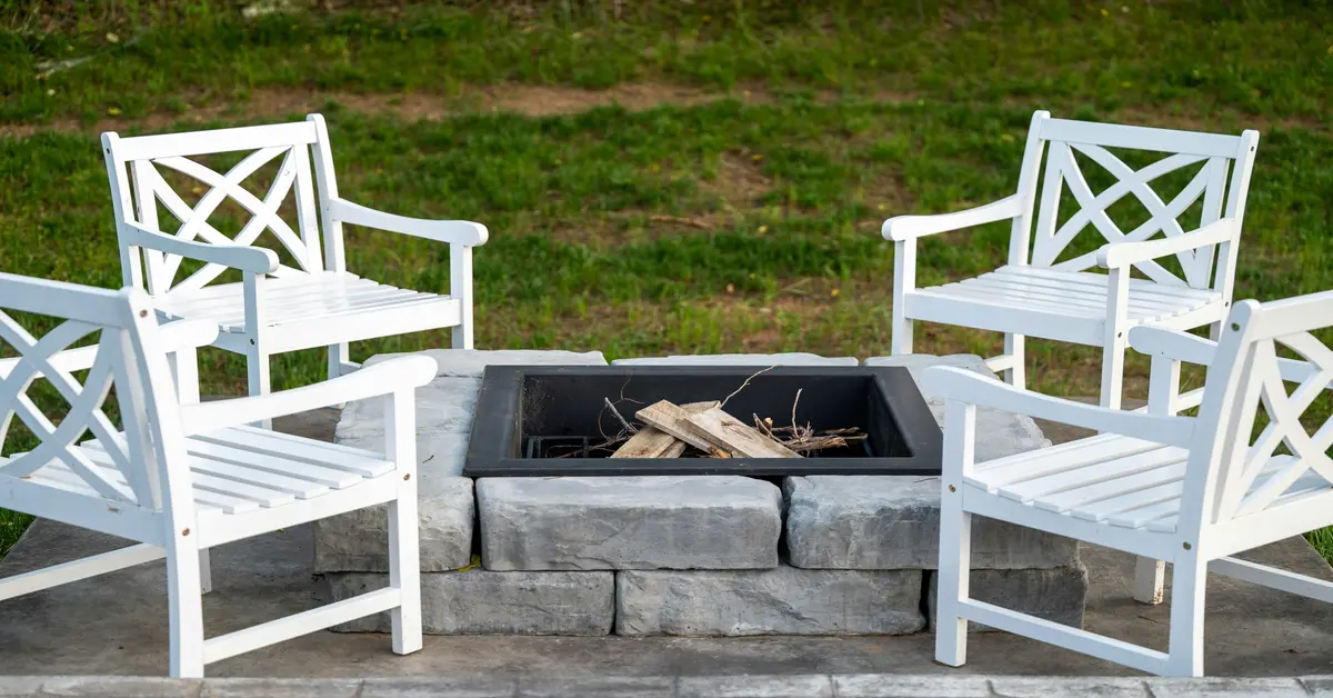 diy outdoor fireplace